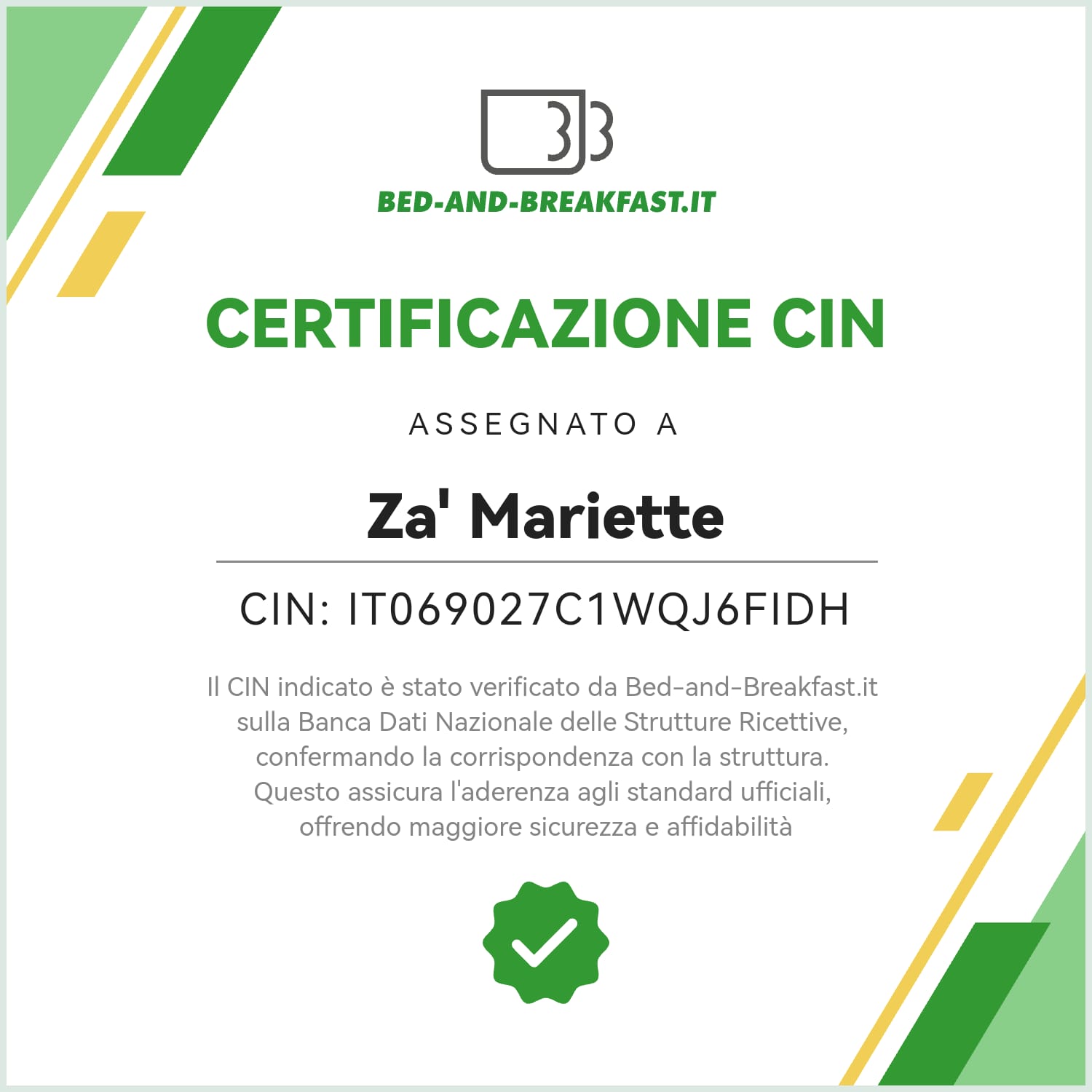 Certificazione CIN